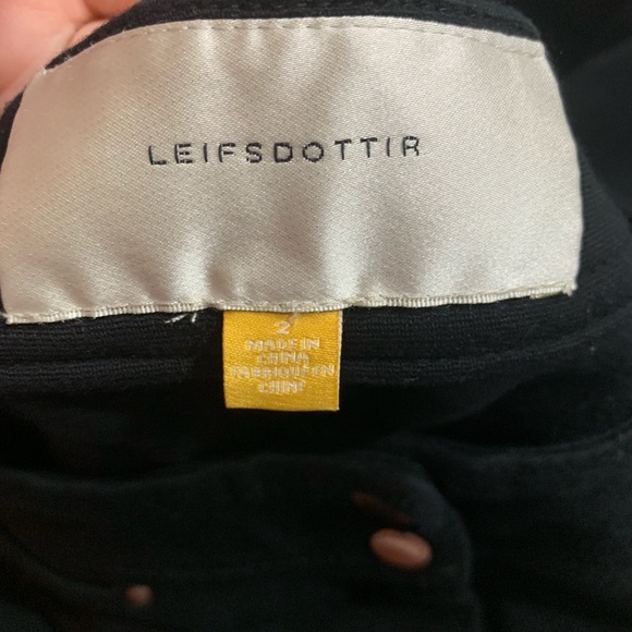 Anthropologie Leifsdottir Black Crop Dress Pants - Picture 2 of 7